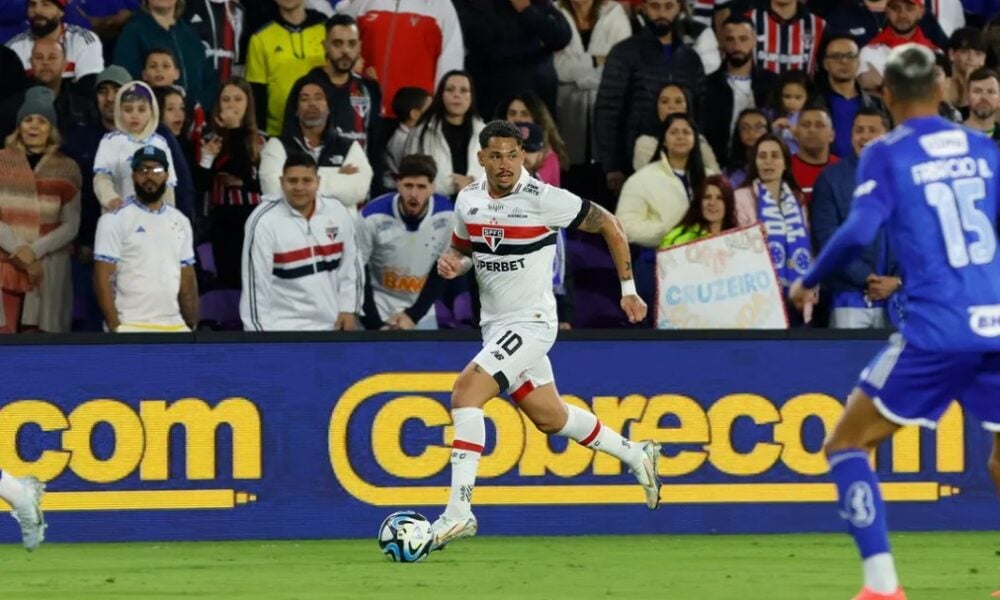 Luciano marcou o gol do São Paulo contra o Cruzeiro pela FC Series